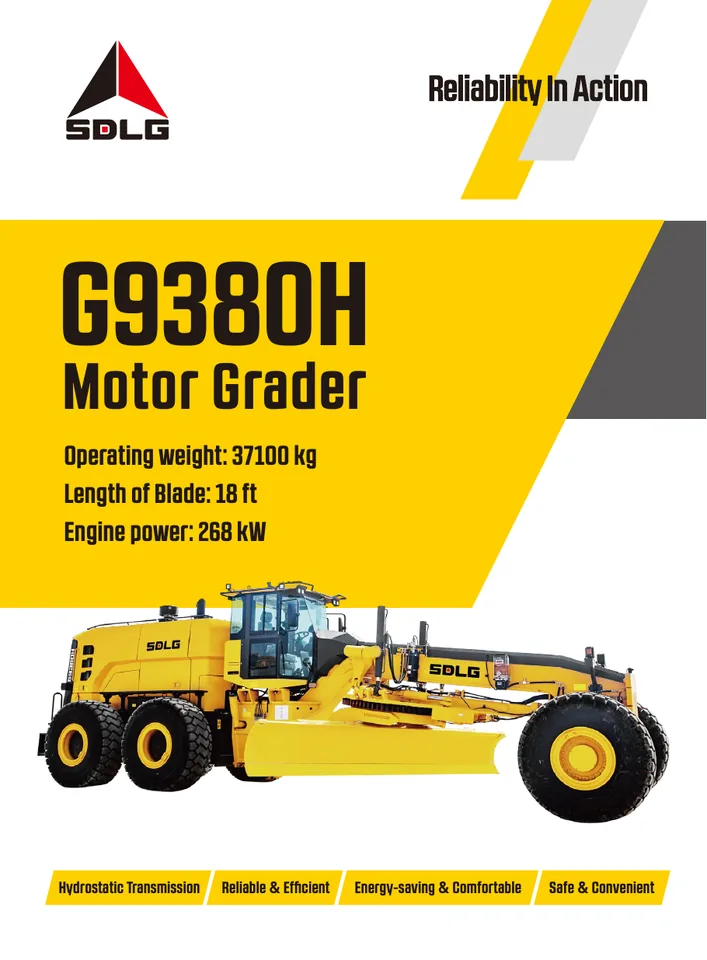 SDLG G9380H machine manual cover: SDLG G9380H Product brochure