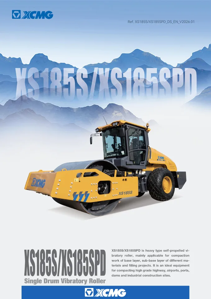 XCMG XS185S machine manual cover: xcmg-xs185s-357a32c574-official-literature